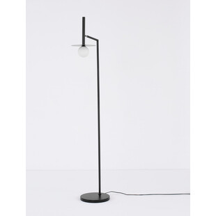 Lampa podłogowa szklana kula Morgan - Elegancki design | Decolab24