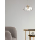 Lampa Wisząca Szklana Glamour Crushed | Decolab24