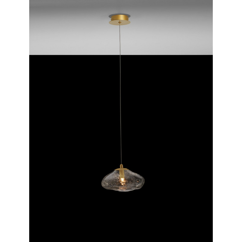 Lampa Wisząca Szklana Glamour Crushed | Decolab24