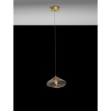 Lampa Wisząca Szklana Glamour Crushed | Decolab24