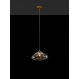 Lampa wisząca szklana glamour Crushed | Decolab24