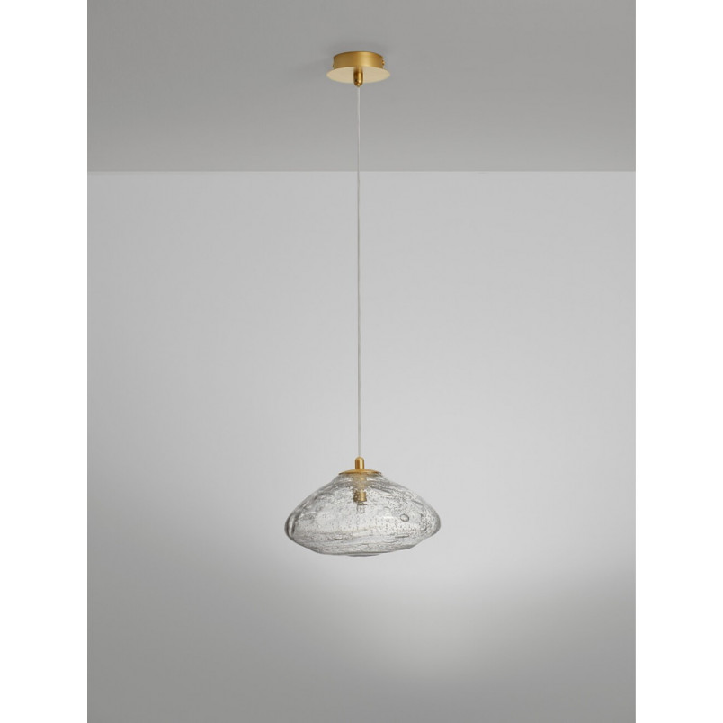 Lampa wisząca szklana glamour Crushed | Decolab24