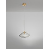 Lampa wisząca szklana glamour Crushed | Decolab24