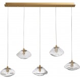 Lampa wisząca szklana glamour Decolab24 | 80cm