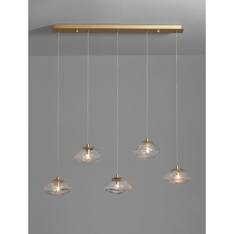 Lampa wisząca szklana glamour Decolab24 | 80cm