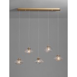 Lampa wisząca szklana glamour Decolab24 | 80cm