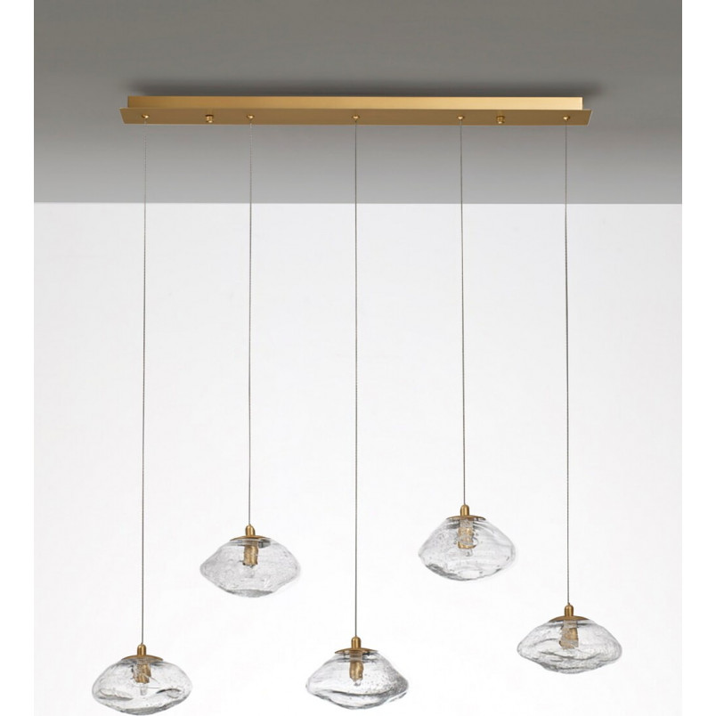Lampa wisząca szklana glamour Decolab24 | 80cm