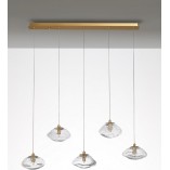 Lampa wisząca szklana glamour Decolab24 | 80cm