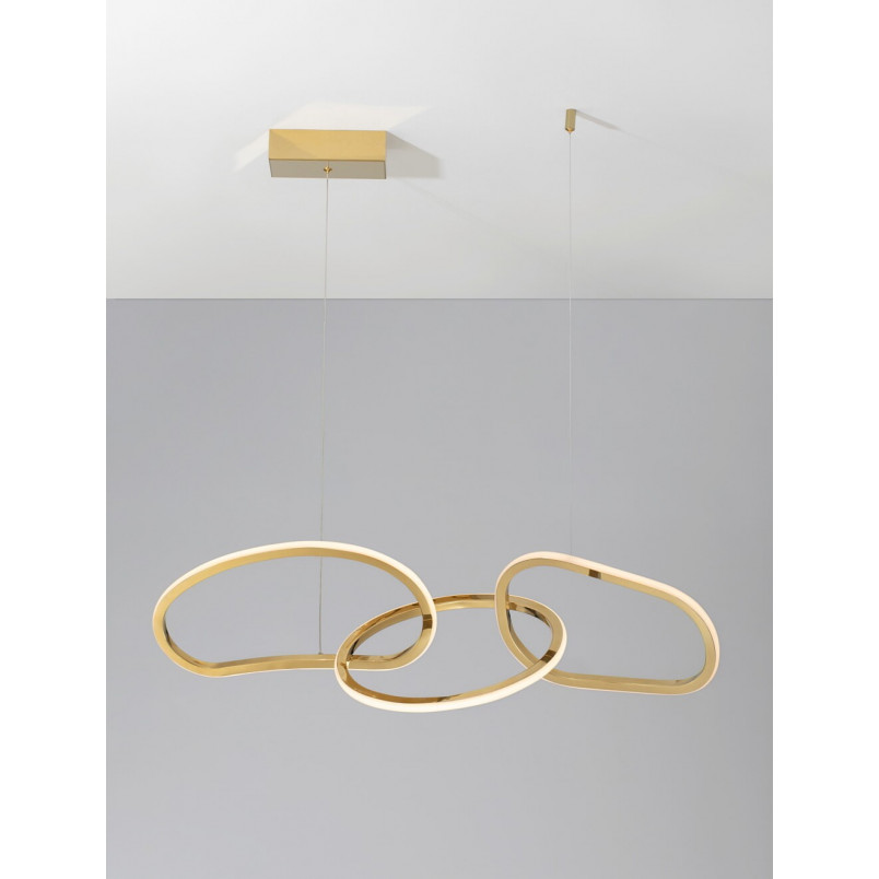 Lampa Trish LED Złota | Glamour | Decolab24