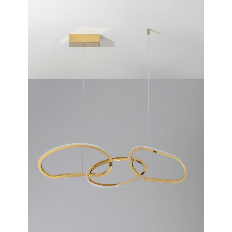 Lampa Trish LED Złota | Glamour | Decolab24