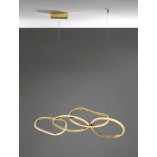 Lampa Wisząca Glamour Trish LED Złota | Decolab24