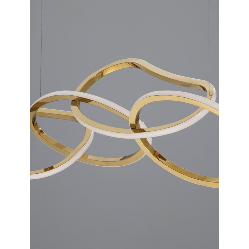 Lampa Wisząca Glamour Trish LED Złota | Decolab24