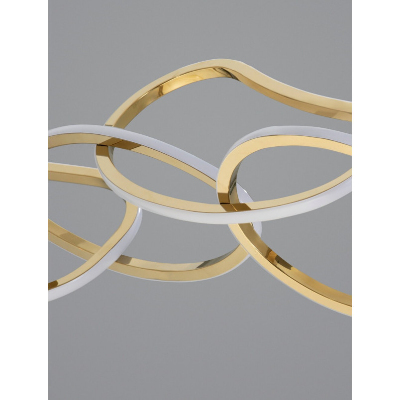 Lampa Wisząca Glamour Trish LED Złota | Decolab24