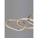 Lampa Wisząca Glamour Trish LED Złota | Decolab24