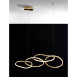 Lampa Wisząca Glamour Trish LED Złota | Decolab24