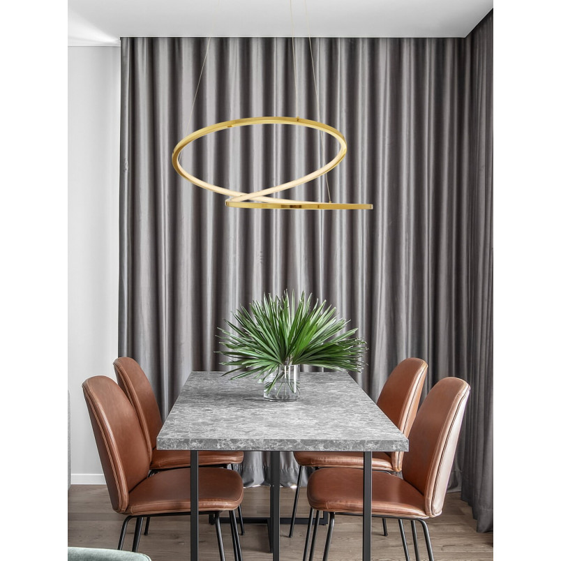 Lampa Wisząca Glamour Trish LED Złota | Decolab24
