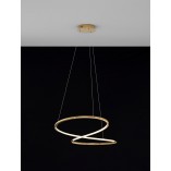Lampa Wisząca Glamour Trish LED Złota | Decolab24