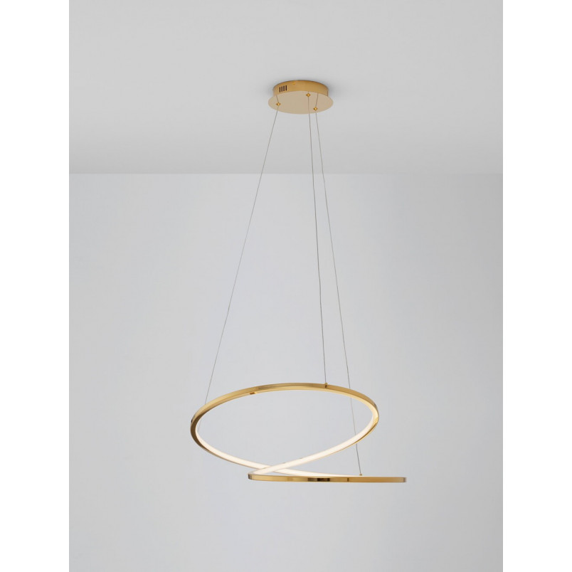 Lampa Wisząca Glamour Trish LED Złota | Decolab24