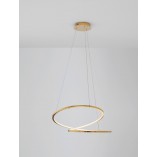 Lampa Wisząca Glamour Trish LED Złota | Decolab24
