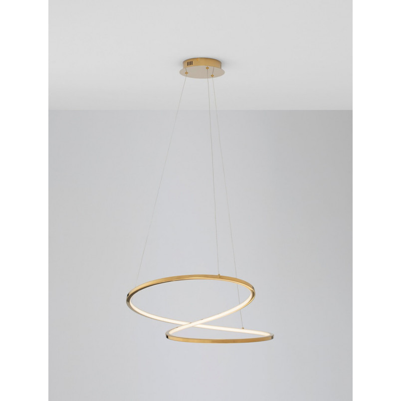 Lampa Wisząca Glamour Trish LED Złota | Decolab24