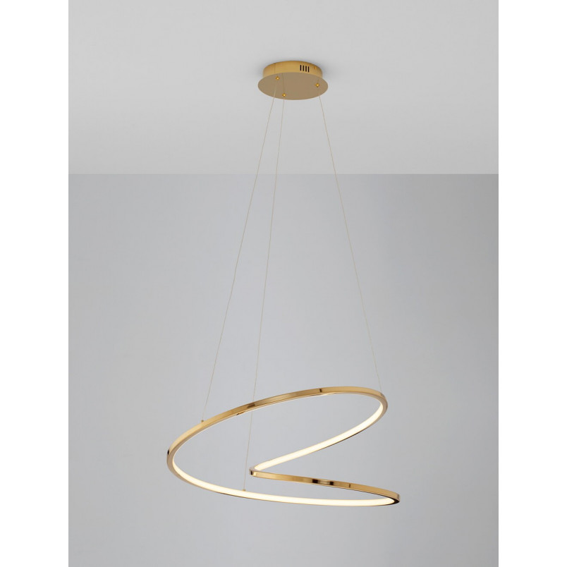 Lampa Wisząca Glamour Trish LED Złota | Decolab24
