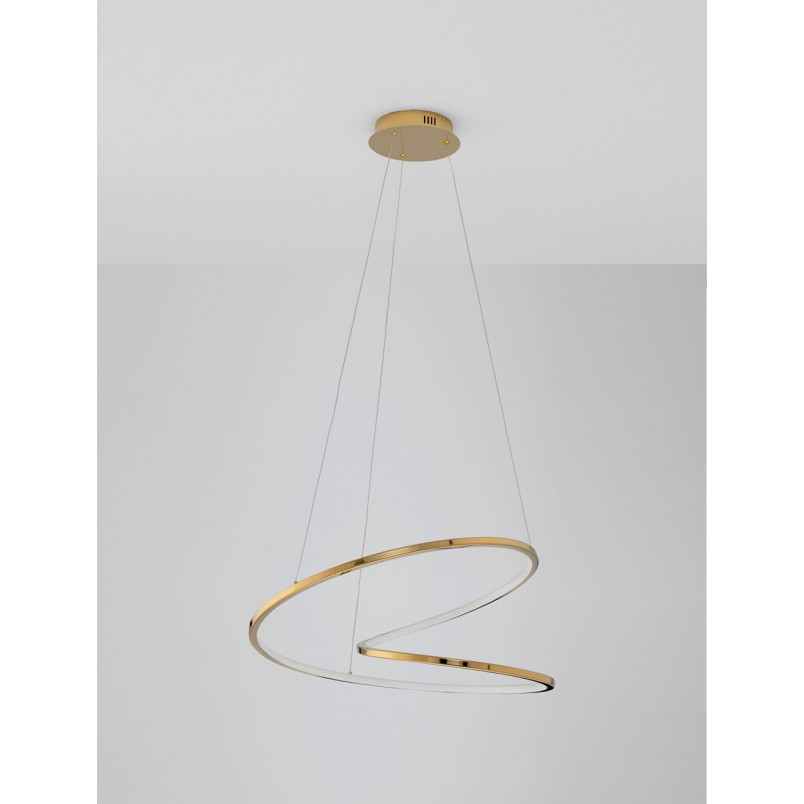 Lampa Wisząca Glamour Trish LED Złota | Decolab24
