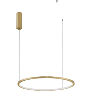 Lampa wisząca nowoczesna okrągła Cirkel LED 60cm szczotkowane złoto