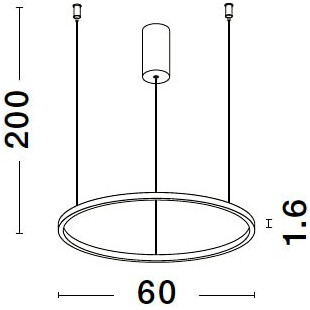 Lampa wisząca Cirkel LED - nowoczesny design, złoto | Decolab24