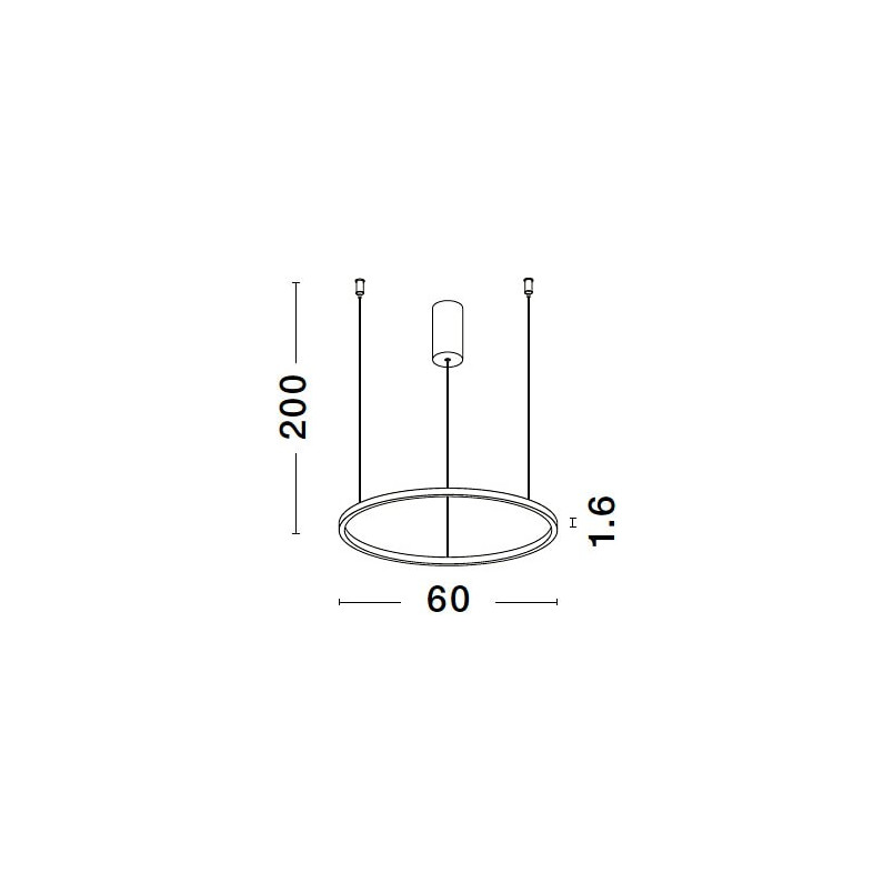 Lampa wisząca Cirkel LED - nowoczesny design, złoto | Decolab24