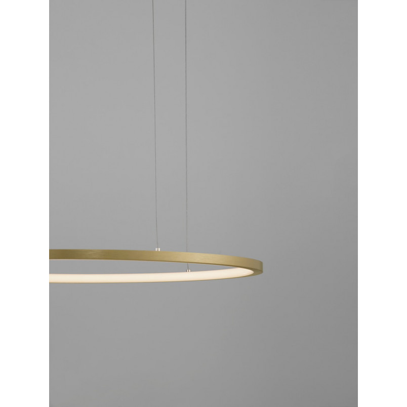 Lampa wisząca Cirkel LED - nowoczesny design, złoto | Decolab24