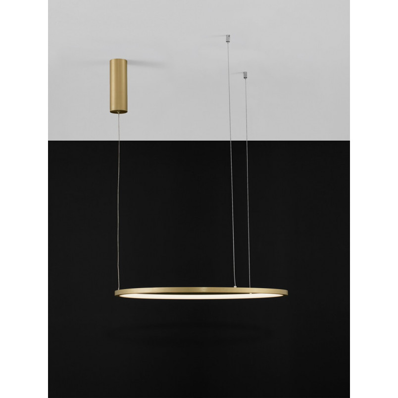 Lampa wisząca Cirkel LED - nowoczesny design, złoto | Decolab24