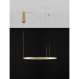 Lampa wisząca Cirkel LED - nowoczesny design, złoto | Decolab24