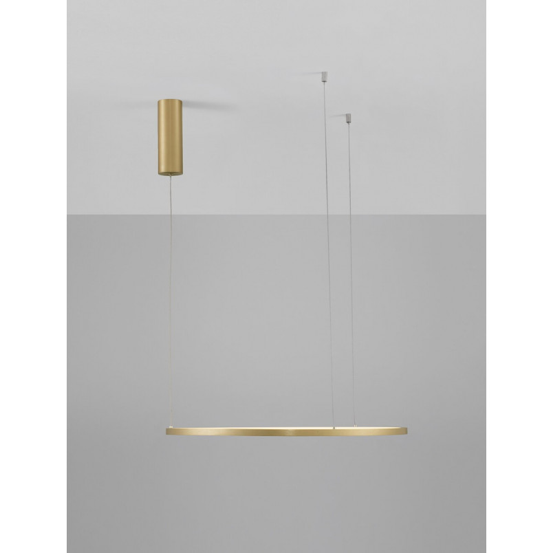 Lampa wisząca Cirkel LED - nowoczesny design, złoto | Decolab24