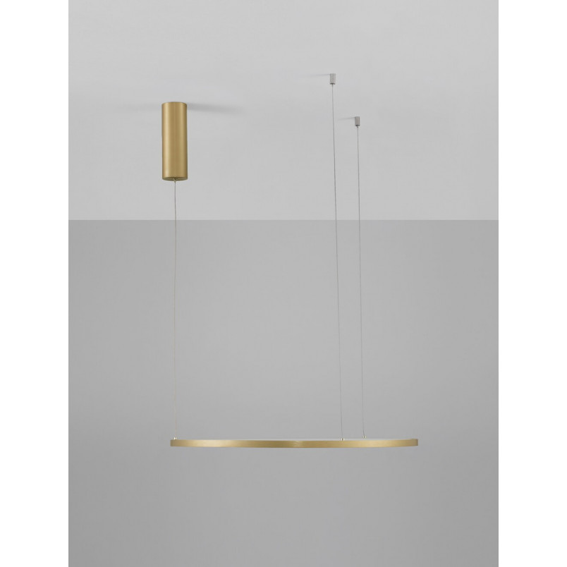 Lampa wisząca Cirkel LED - nowoczesny design, złoto | Decolab24