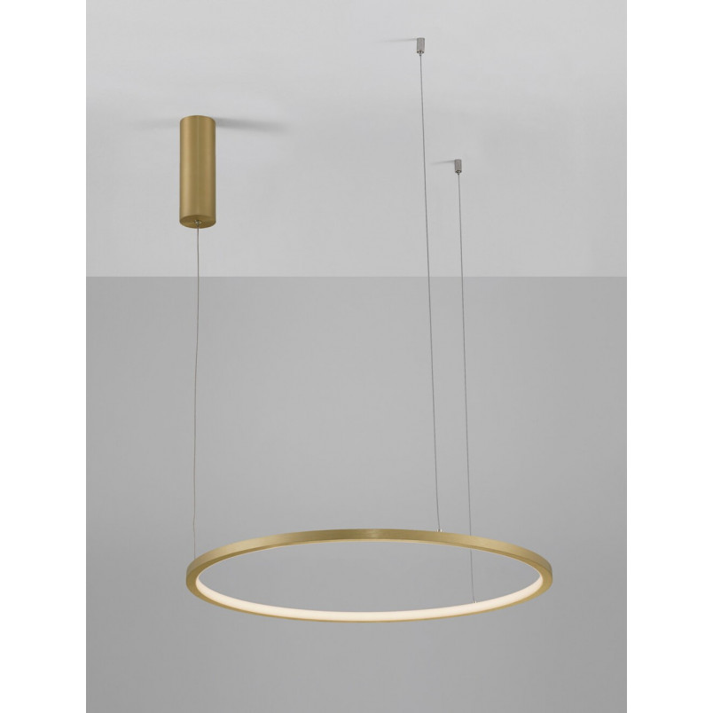 Lampa wisząca Cirkel LED - nowoczesny design, złoto | Decolab24