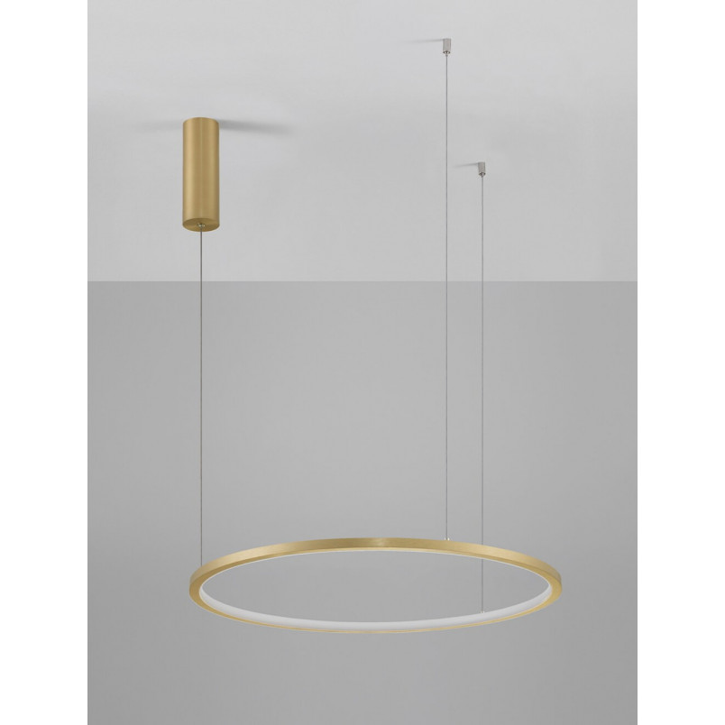 Lampa wisząca Cirkel LED - nowoczesny design, złoto | Decolab24