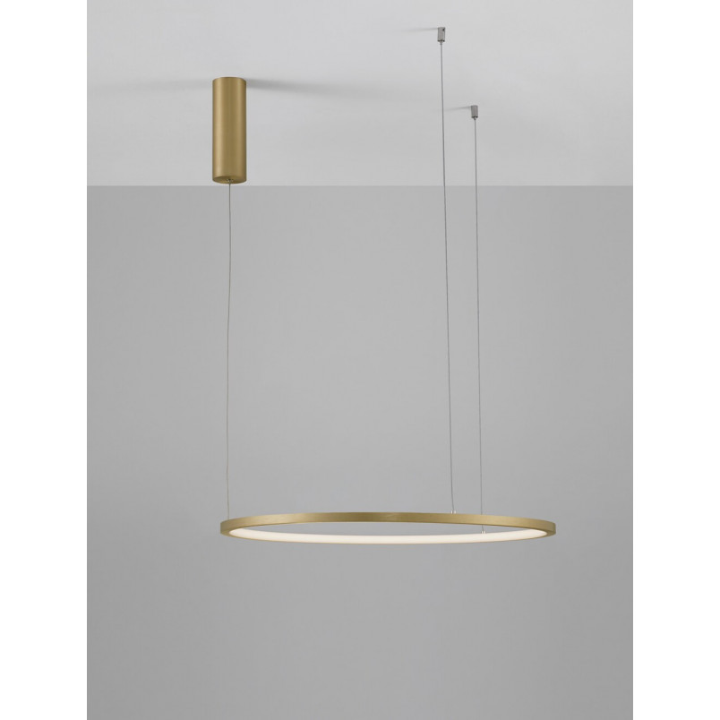 Lampa wisząca Cirkel LED - nowoczesny design, złoto | Decolab24