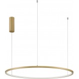 Lampa wisząca nowoczesna okrągła Cirkel LED 80cm szczotkowane złoto