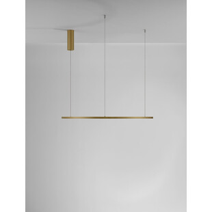 Lampa wisząca nowoczesna okrągła Cirkel LED 80cm szczotkowane złoto