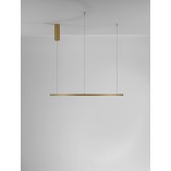 Lampa wisząca nowoczesna okrągła Cirkel LED 80cm szczotkowane złoto