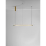 Lampa wisząca nowoczesna okrągła Cirkel LED 80cm szczotkowane złoto