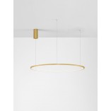 Lampa wisząca nowoczesna okrągła Cirkel LED 100cm szczotkowane złoto