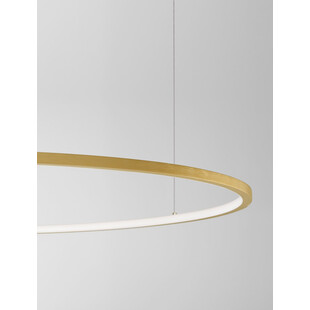 Lampa wisząca nowoczesna okrągła Cirkel LED 100cm szczotkowane złoto