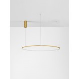 Lampa wisząca nowoczesna okrągła Cirkel LED 100cm szczotkowane złoto