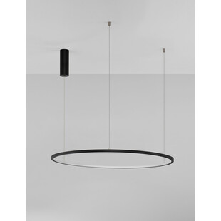 Lampa wisząca nowoczesna okrągła Cirkel LED 80cm czarna