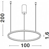 Lampa Wisząca Cirkel LED Czarna | Nowoczesna Lampa Decolab24