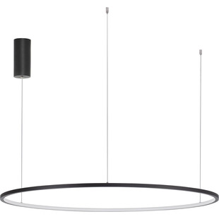 Lampa wisząca nowoczesna okrągła Cirkel LED 100cm czarna