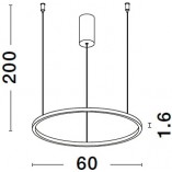 Lampa Wisząca Cirkel LED - Nowoczesna, Okrągła, Biała | Decolab24