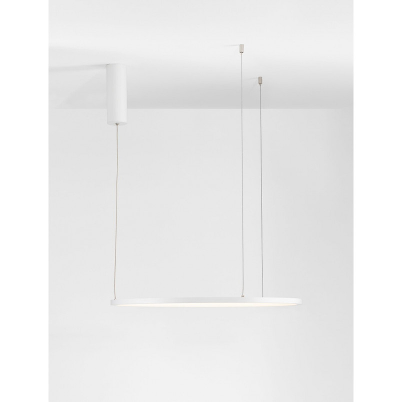 Lampa Wisząca Cirkel LED - Nowoczesna, Okrągła, Biała | Decolab24