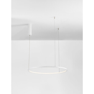 Lampa Wisząca Cirkel LED - Nowoczesna, Okrągła, Biała | Decolab24